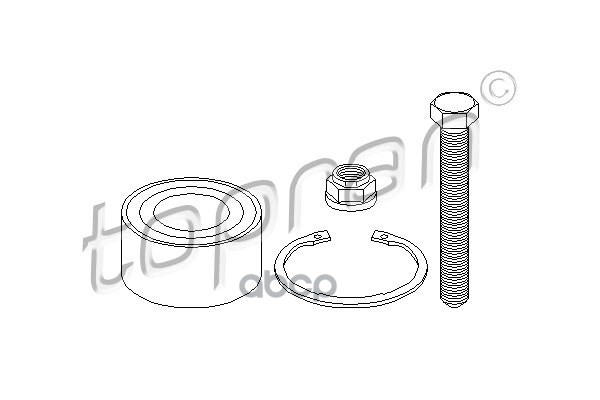 Подшипник Ступицы Колеса Комплект Замена Для Hp-109988755 topran 109988001 3050₽