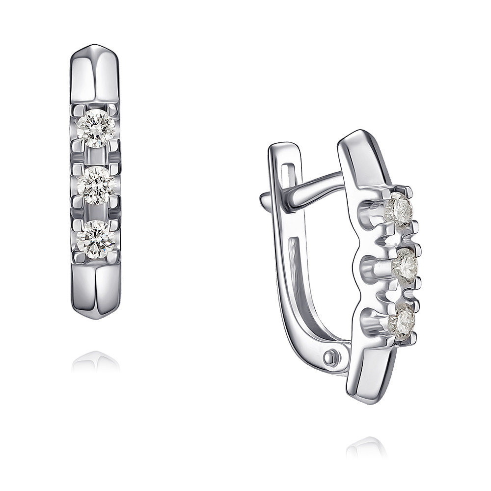 

Серьги из белого золота с бриллиантом ADAMAS 24037670/01-А51Д-41, 24037670/01-А51Д-41