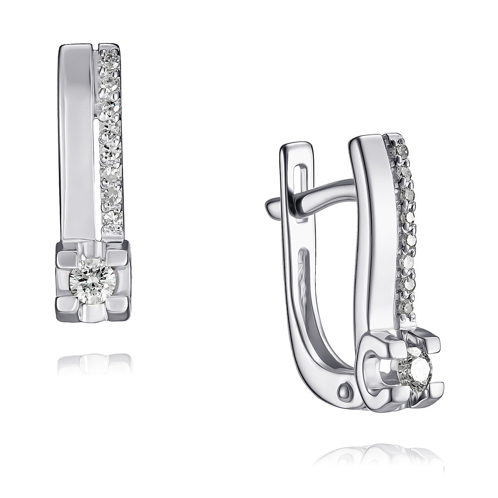 

Серьги из белого золота с бриллиантом ADAMAS 24037104/01-А51Д-41, 24037104/01-А51Д-41