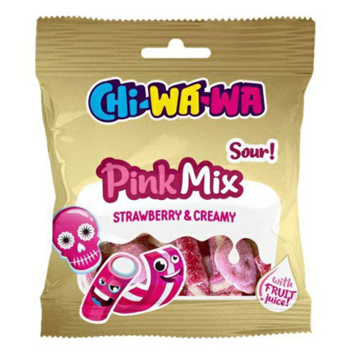 Мармелад Chi-wa-wa Pink Mix клубника-ваниль жевательный 90 г