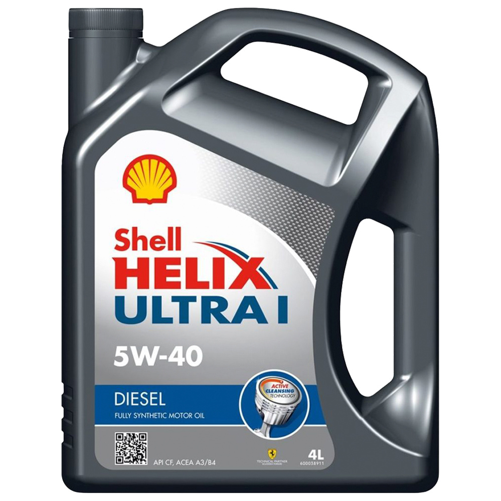 фото Моторное масло shell helix ultra diesel i 5w40 4 л