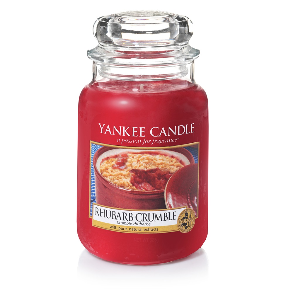 фото Свеча yankee candle rhubarb crumble large jar candle