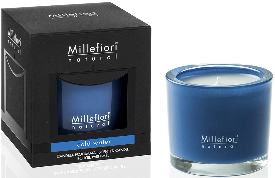 фото Ароматическая свеча millefiori milano cold water