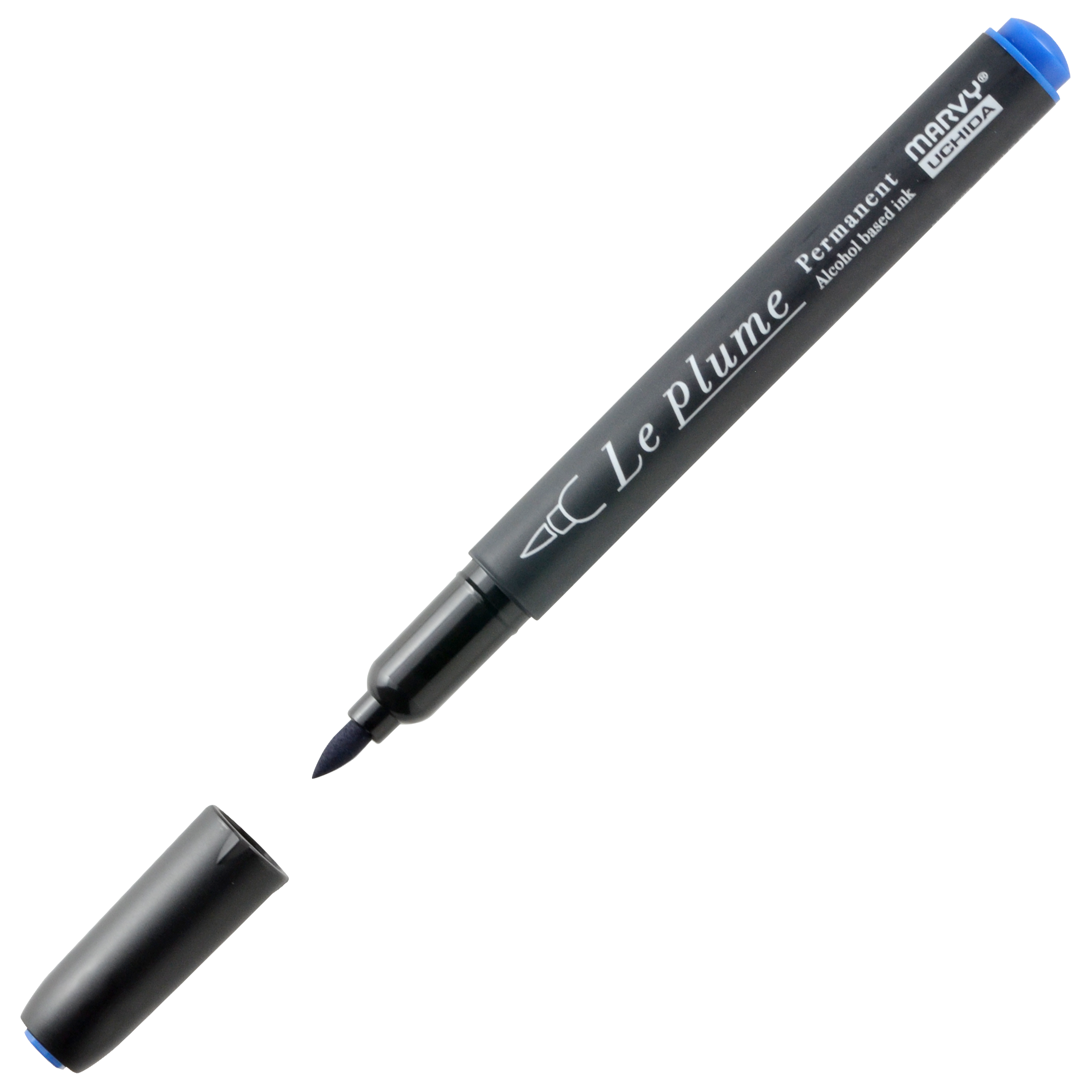 

Маркер перманентный Marvy с наконечником кисть CERULEAN BLUE MAR3000/B708 синий