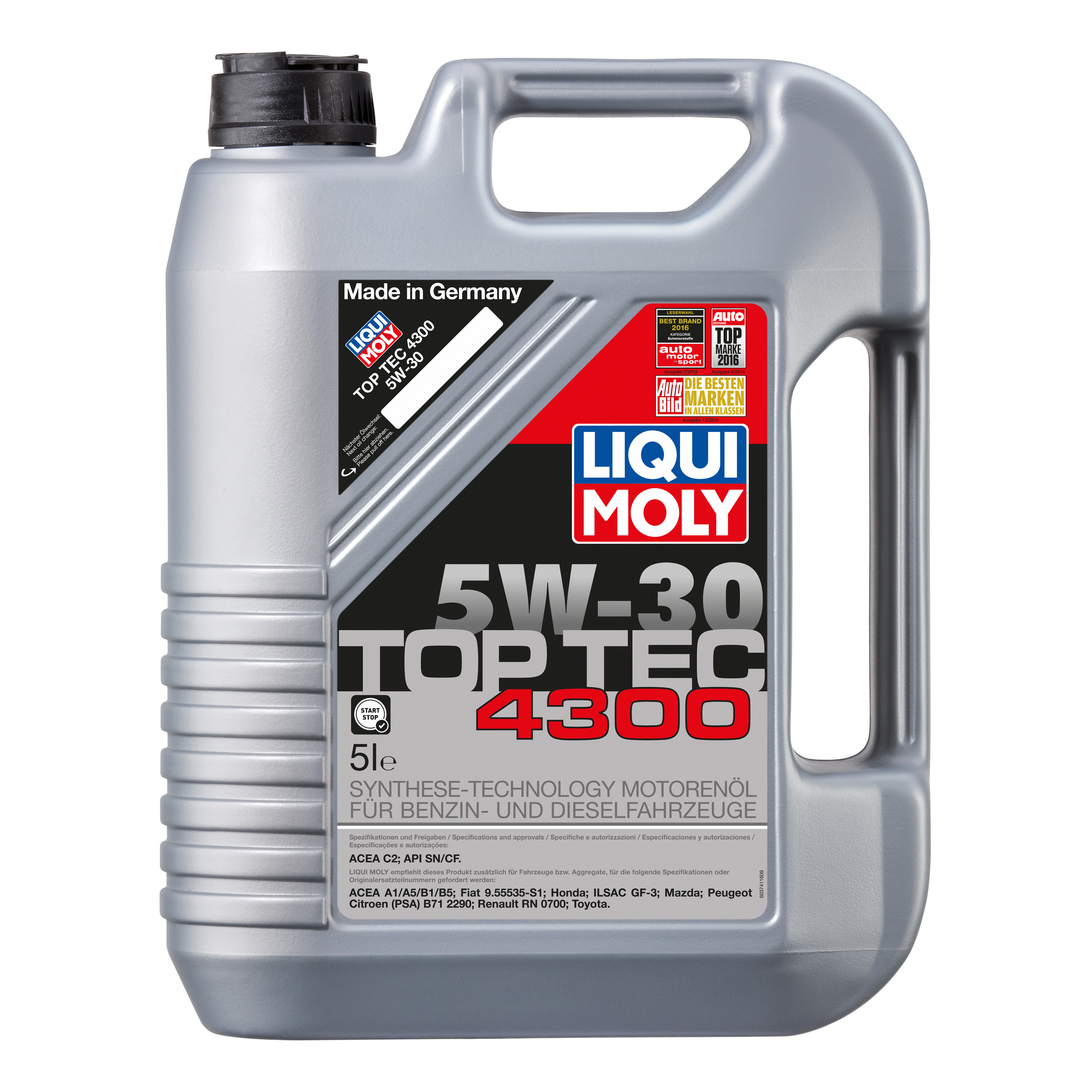 Моторное масло Liqui Moly Top Tec 4300 5W30 5л