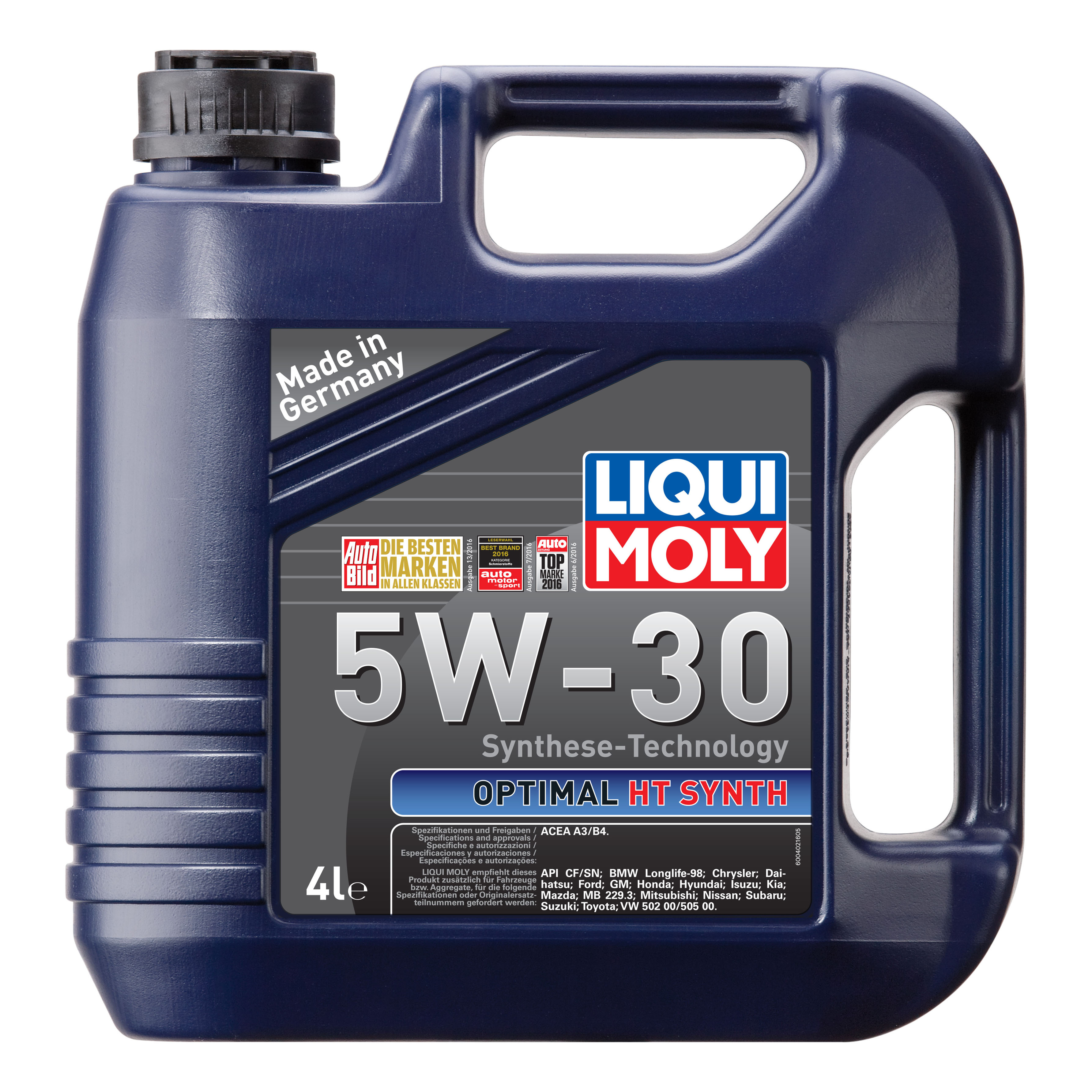 фото Liquimoly нс-синт, мот,масло optimal ht synth 5w-30 a3/b4 liqui moly