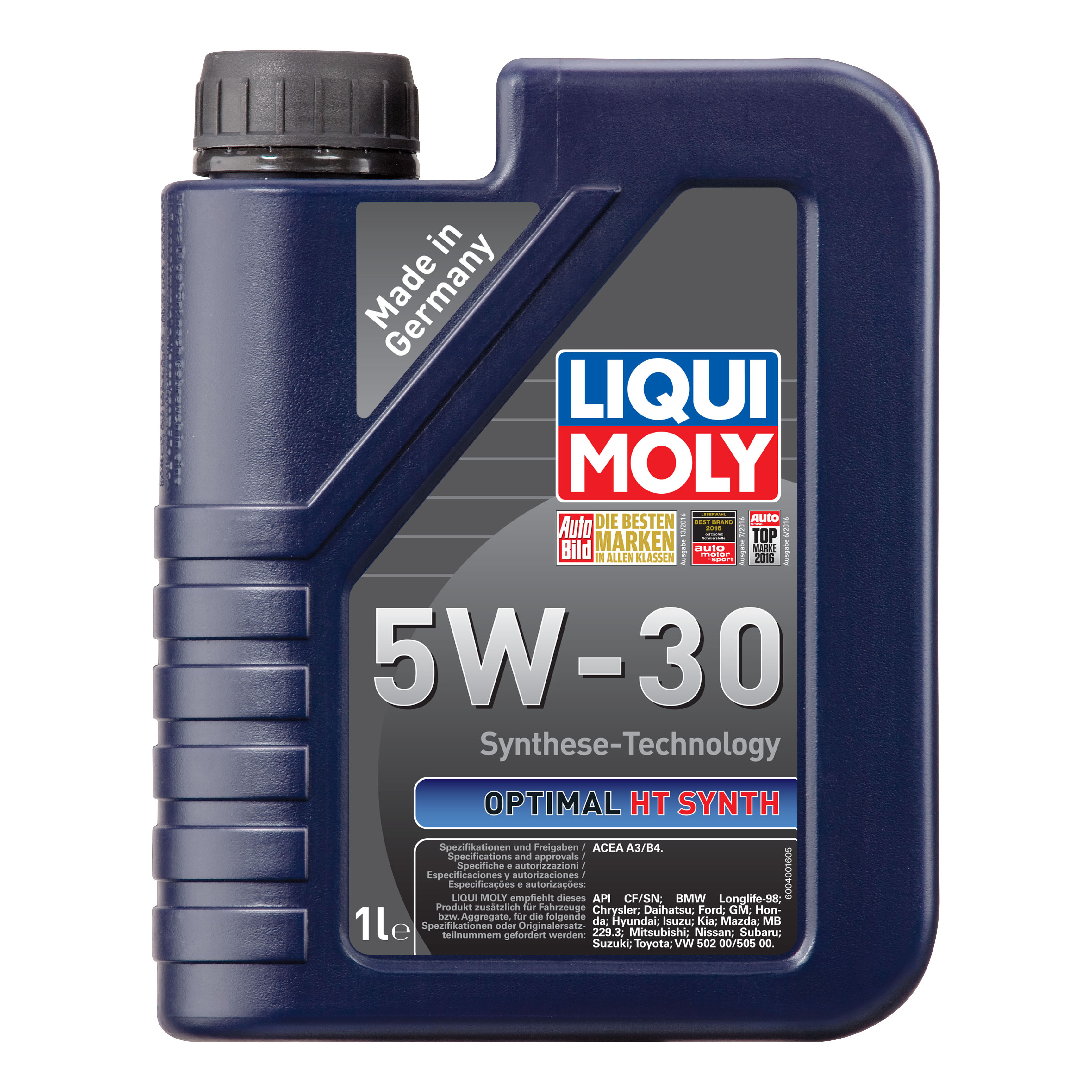 фото Liquimoly нс-синт, мот,масло optimal ht synth 5w-30 a3/b4 liqui moly