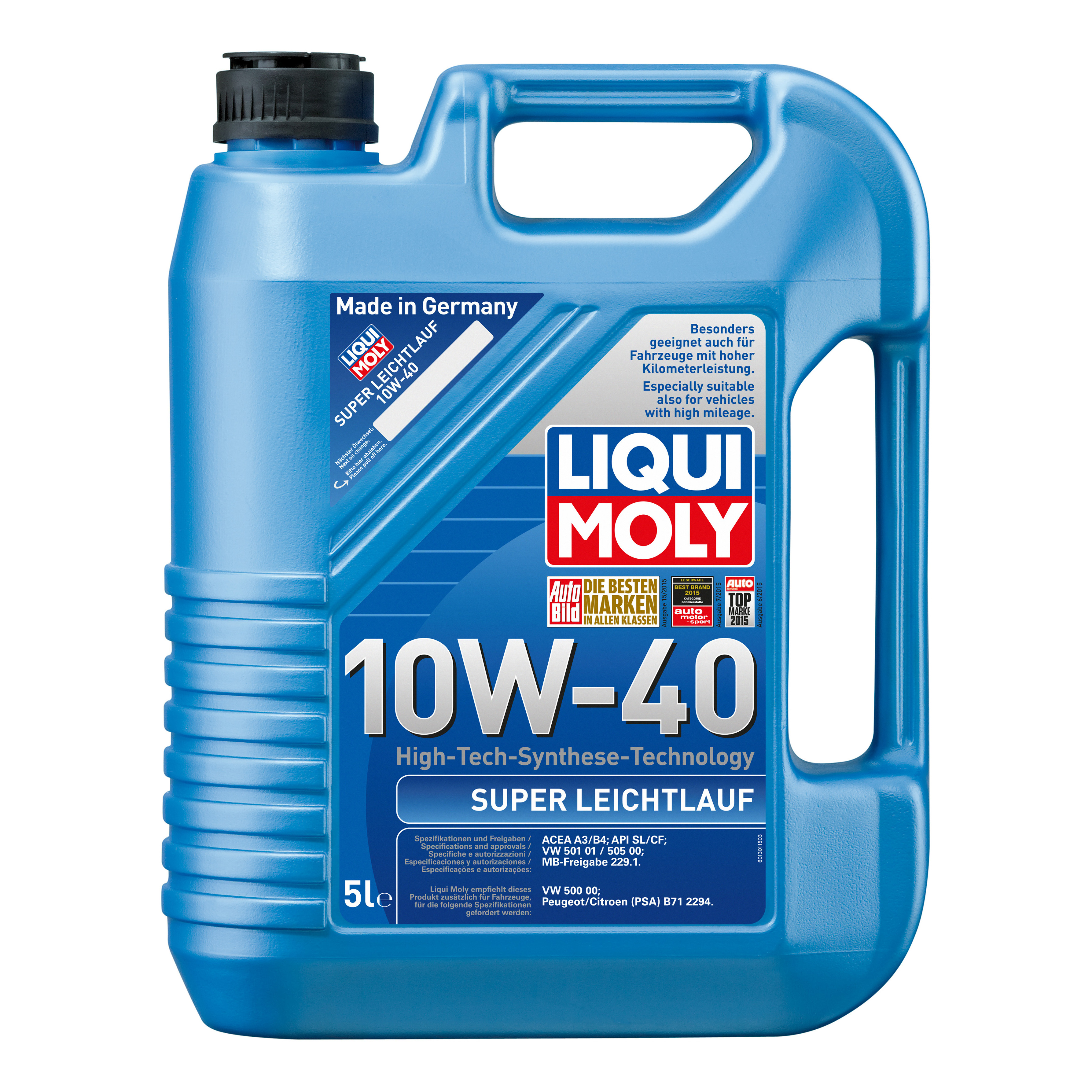 фото Моторное масло liqui moly super leichtlauf 10w40 5 л