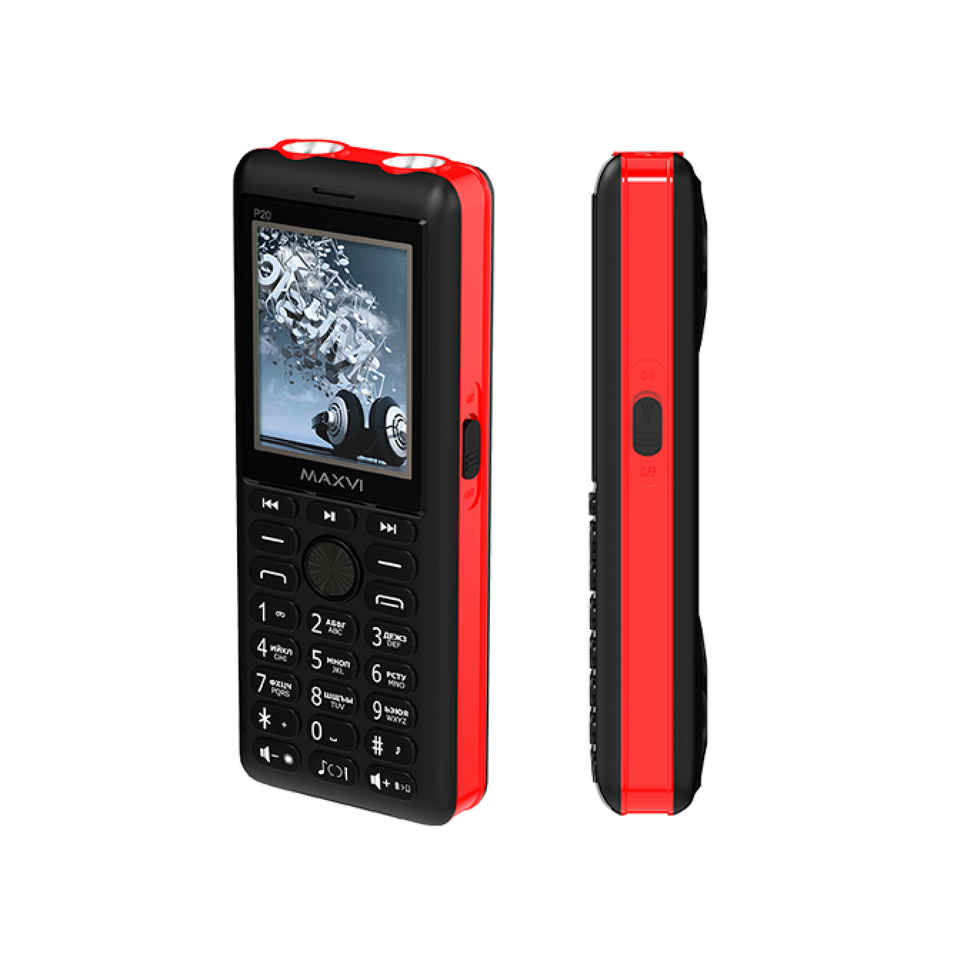 фото Мобильный телефон maxvi p20 red