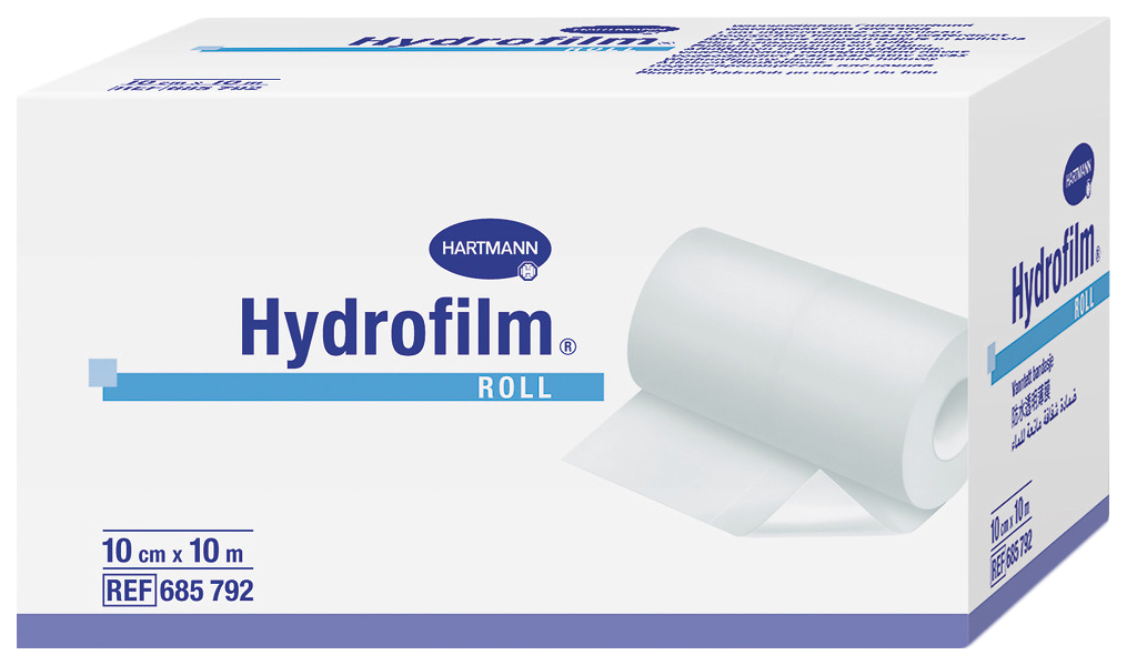 

Фиксирующий пластырь из прозрачной пленки в рулоне, 10 см x 10 м Hydrofilm Roll, 6857920