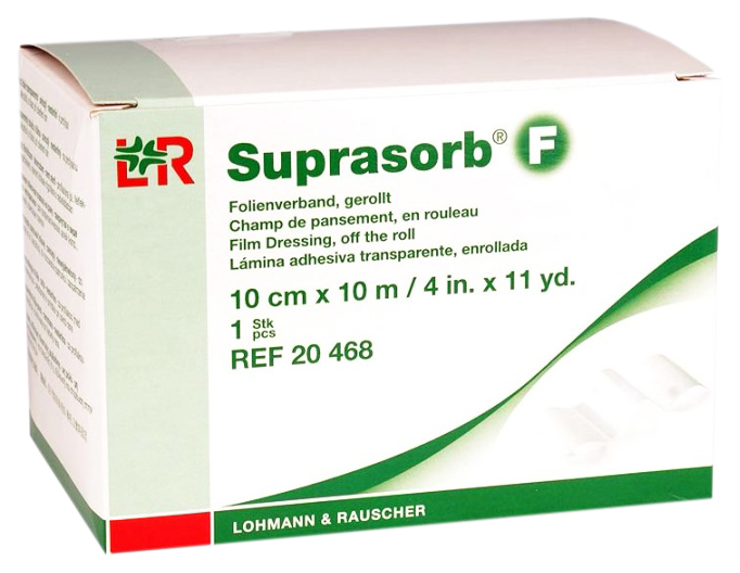 фото Повязка нестерильная в рулоне, 10 см x 10 м suprasorb f lohmann & rauscher