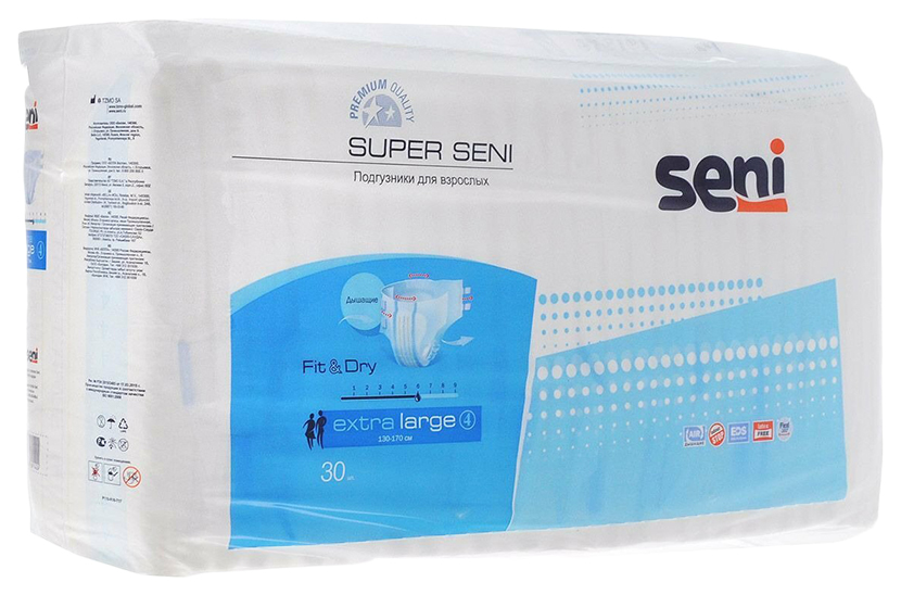 Подгузники для взрослых, XL, 30 шт. Super Seni
