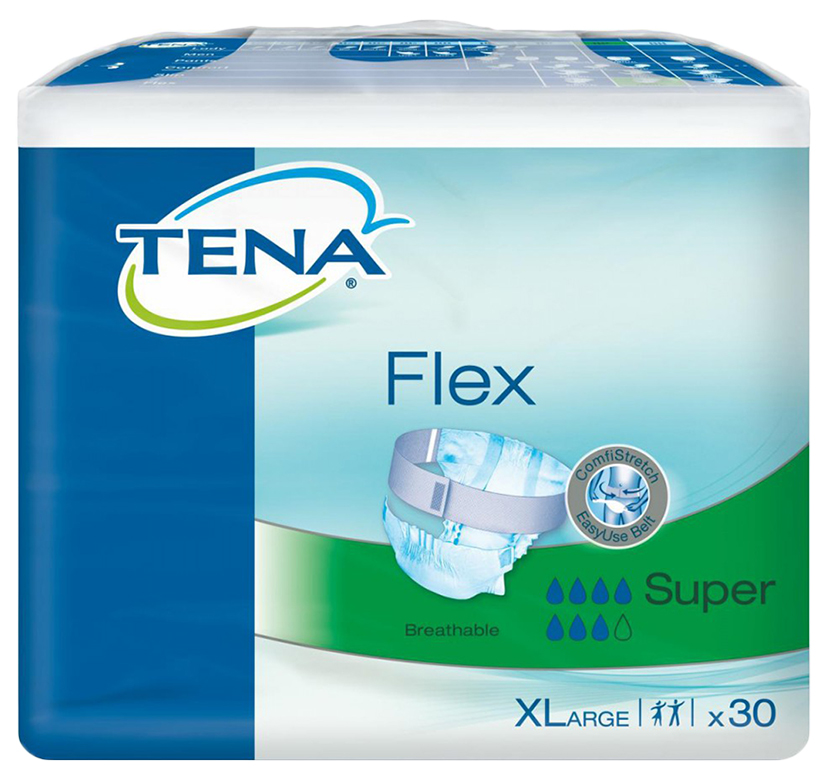 фото Подгузники для взрослых с поясом, xl, 30 шт. tena flex super essity