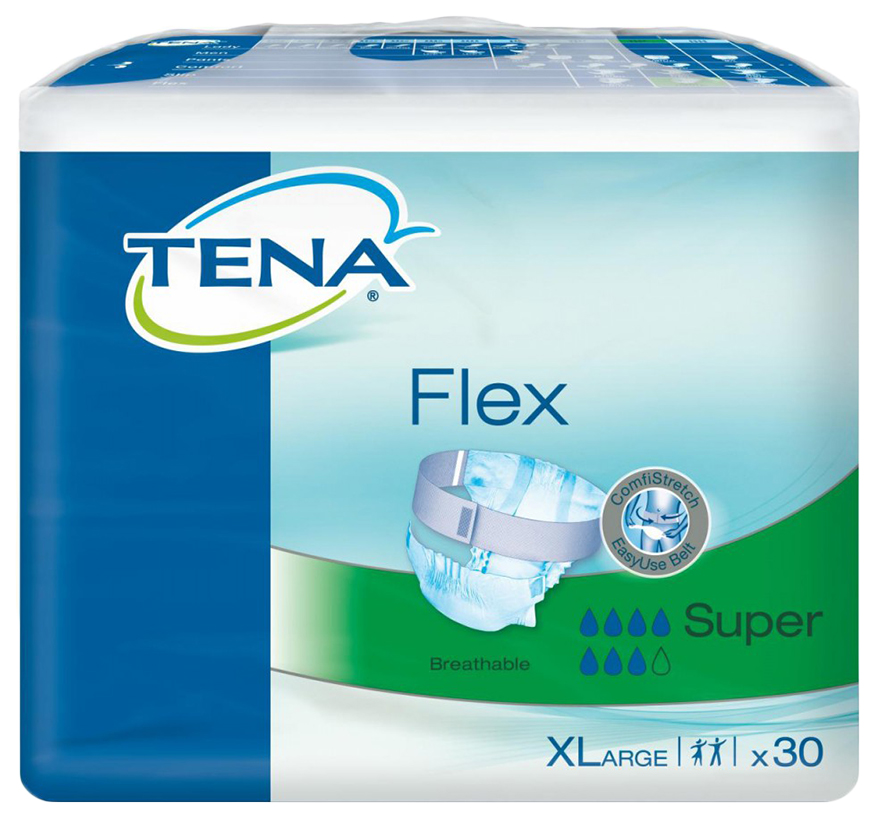 Подгузники для взрослых с поясом, XL, 30 шт. Tena Flex Plus
