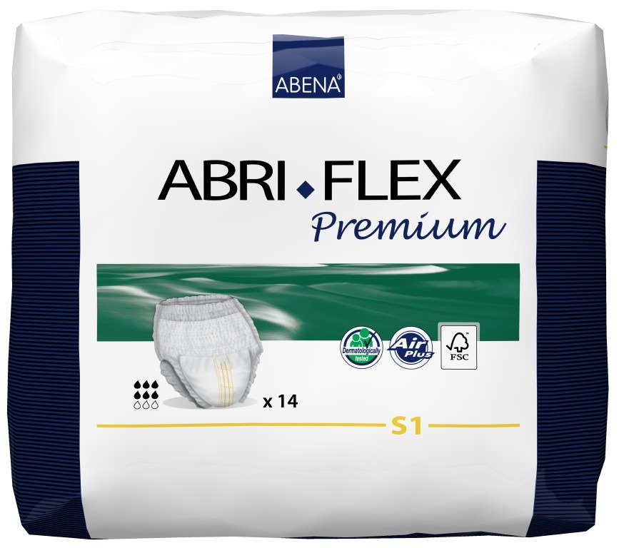 Купить Abri-Flex Premium, Впитывающие трусы для взрослых S1, 14 шт. Abena Abri-Flex
