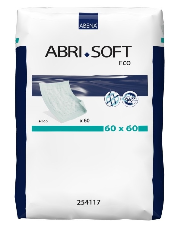 Купить Впитывающие пеленки, 60x60 см, 60 шт. Abena Abri-Soft Eco