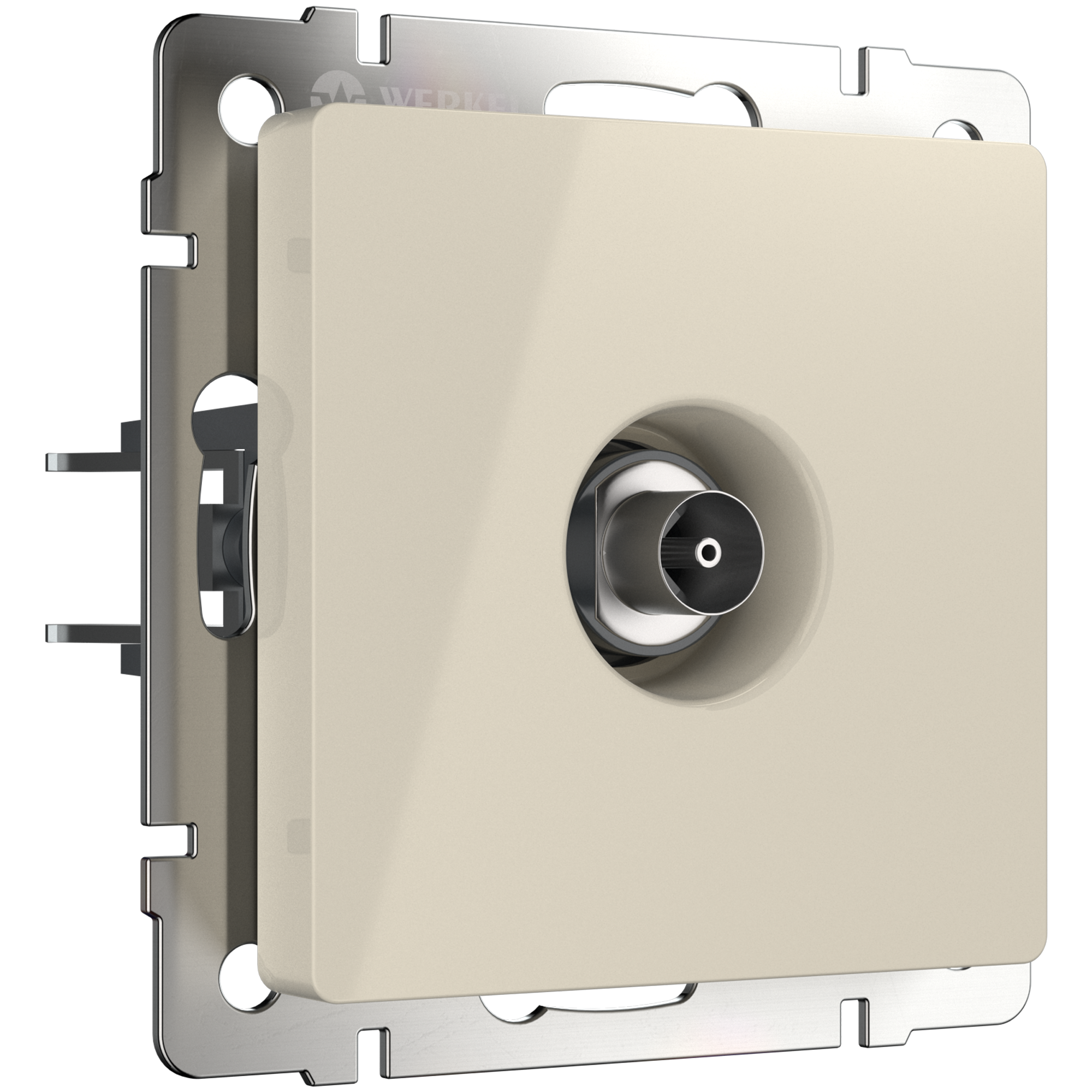 

ТВ-розетка Werkel WL03-TV-ivory a028898 слоновая кость, Серый