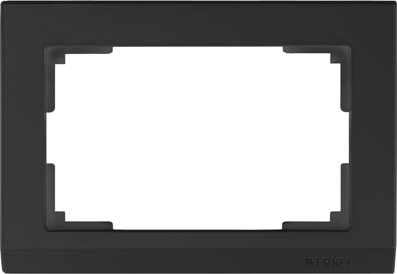 

Рамка для выключателя Werkel WL04-Frame-01-DBL-black a040285 черный