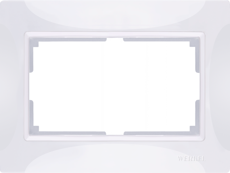 

Рамка для выключателя Werkel WL03-Frame-01-DBL-white a040200 белый