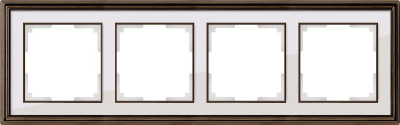 

Рамка для выключателя Werkel WL17-Frame-04 a037685 бронза/белый