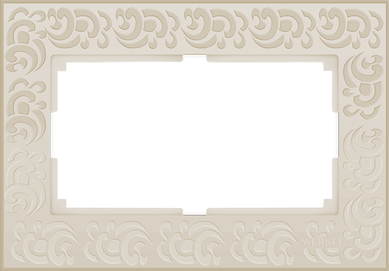 

Рамка для выключателя Werkel WL05-Frame-01-DBL-ivory a033484 слоновая кость, Белый