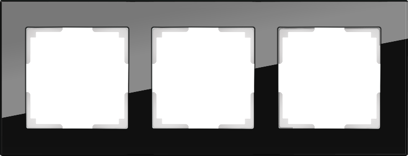Рамка для выключателя Werkel WL01-Frame-03 a031799 черный рамка werkel wl01 frame 03 на 3 поста a031799