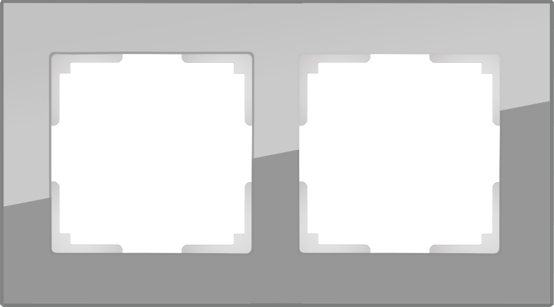 Рамка для выключателя Werkel WL01-Frame-02 a030776 серый рамка werkel wl01 frame 02 рамка на 2 поста натуральное стек