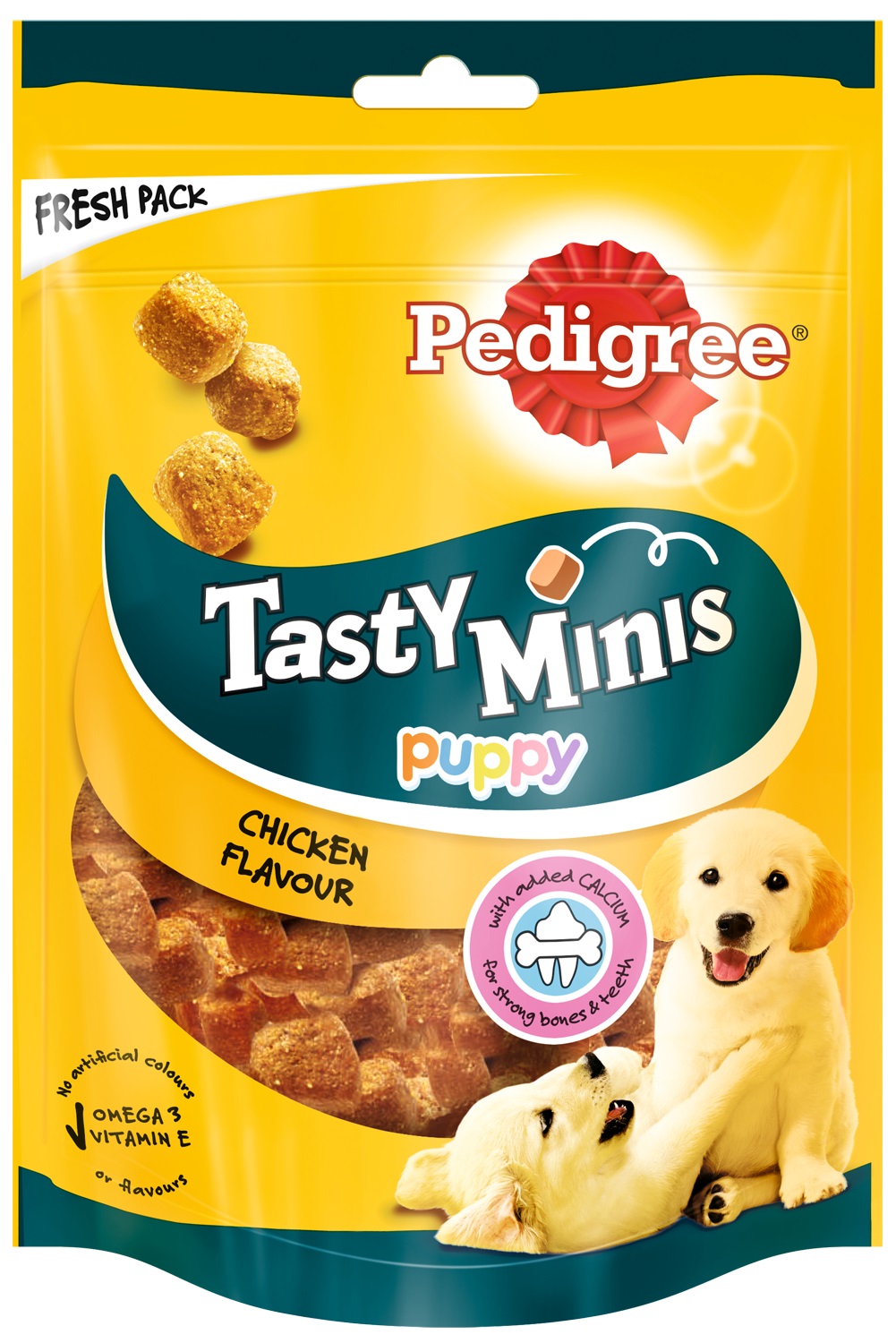 фото Лакомство для щенков всех пород pedigree tasty minis puppy с курицей, 125г