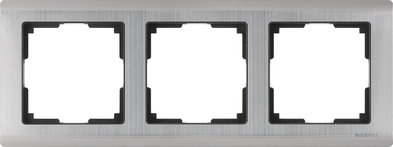 

Рамка для выключателя Werkel WL02-Frame-03 a028861 глянцевый никель, Серебристый