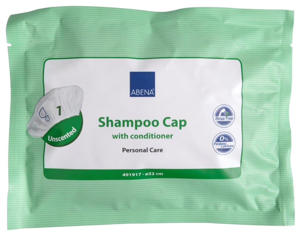 491917, Шапочка с шампунем для мытья волос без воды Abena Shampoo Cap 1 шт.  - купить