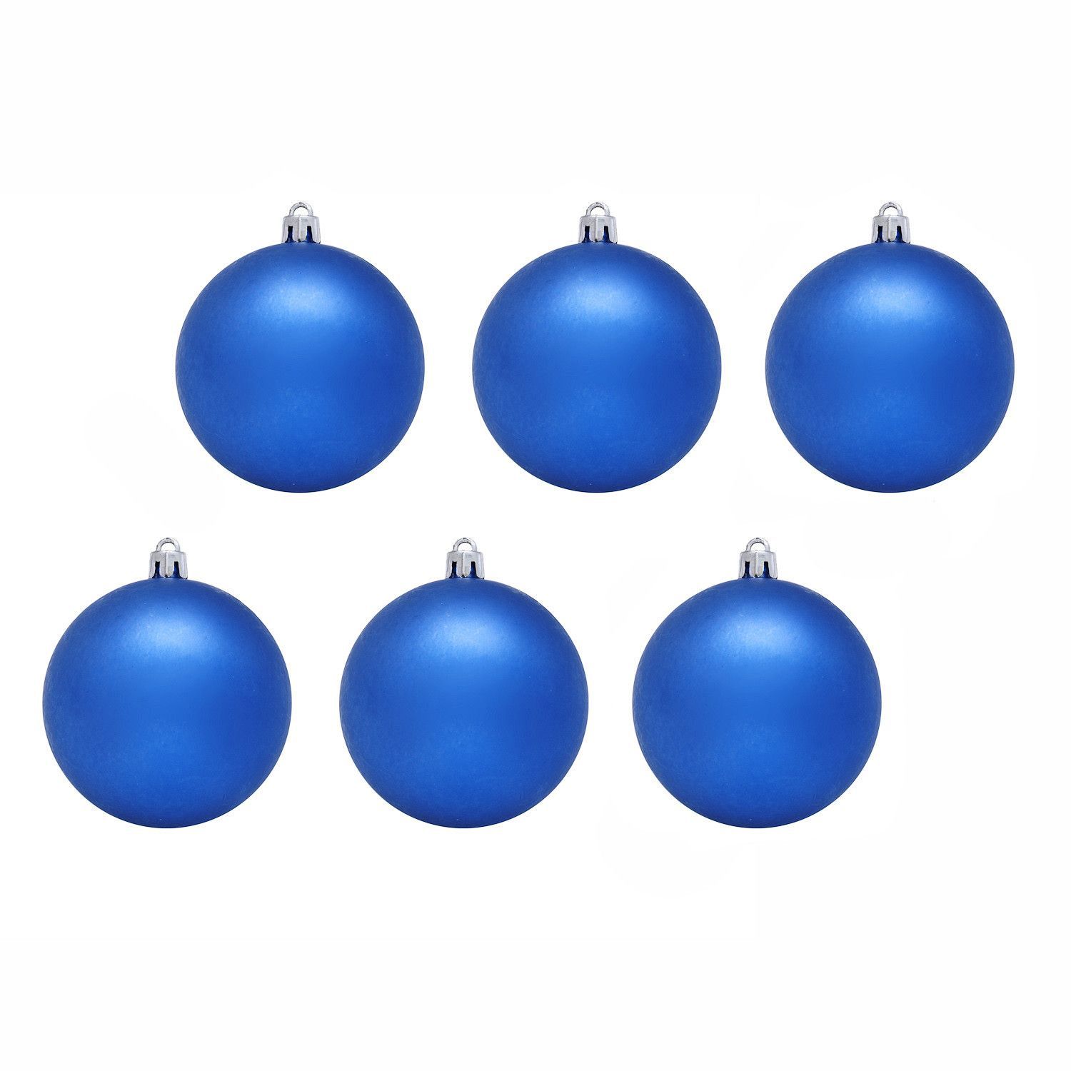 фото Набор шаров на ель snowmen синие шары ек0046 6 см 6 шт.