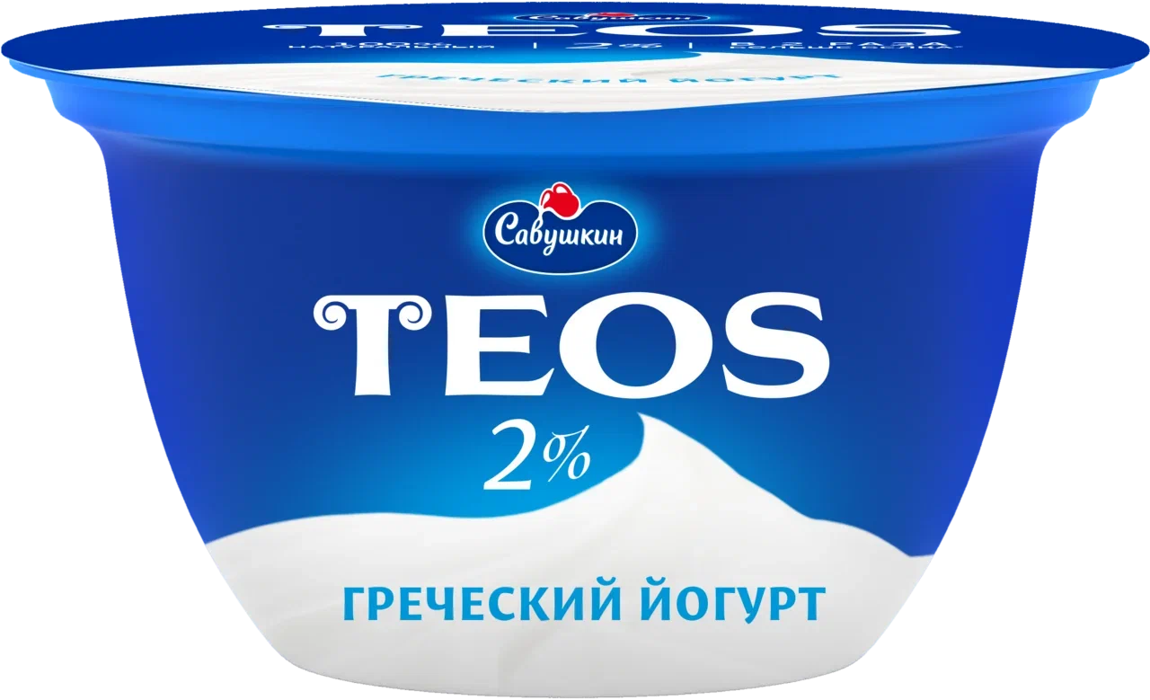 Йогурт Савушкин Teos греческий, 2%, 140 г