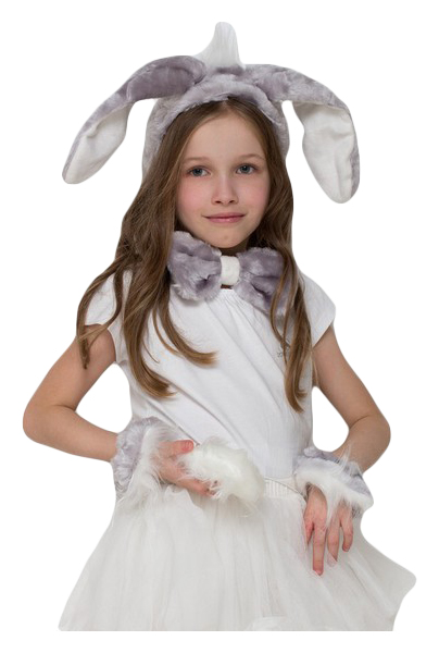 фото Карнавальный костюм бока заяц, цв. серый р.104
