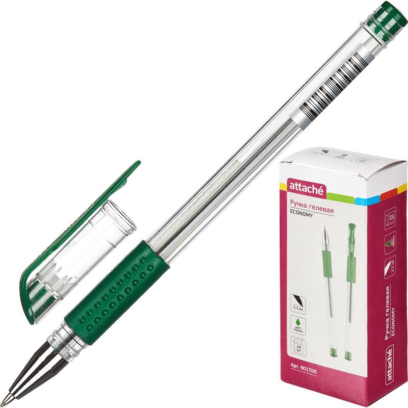 Ручка гелевая Attache Economy KO_901705, зеленая, 0,5 мм, 1 шт.