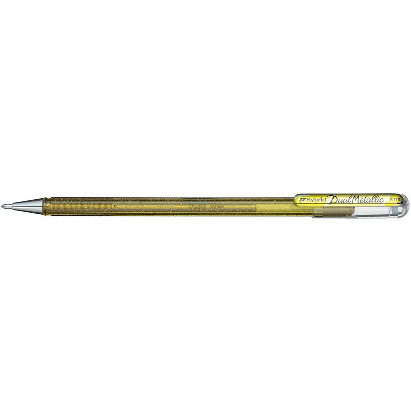 

Ручка гелевая Pentel Hibrid Dual Metallic K110-DXX, золотистая, 1 мм, 1 шт.