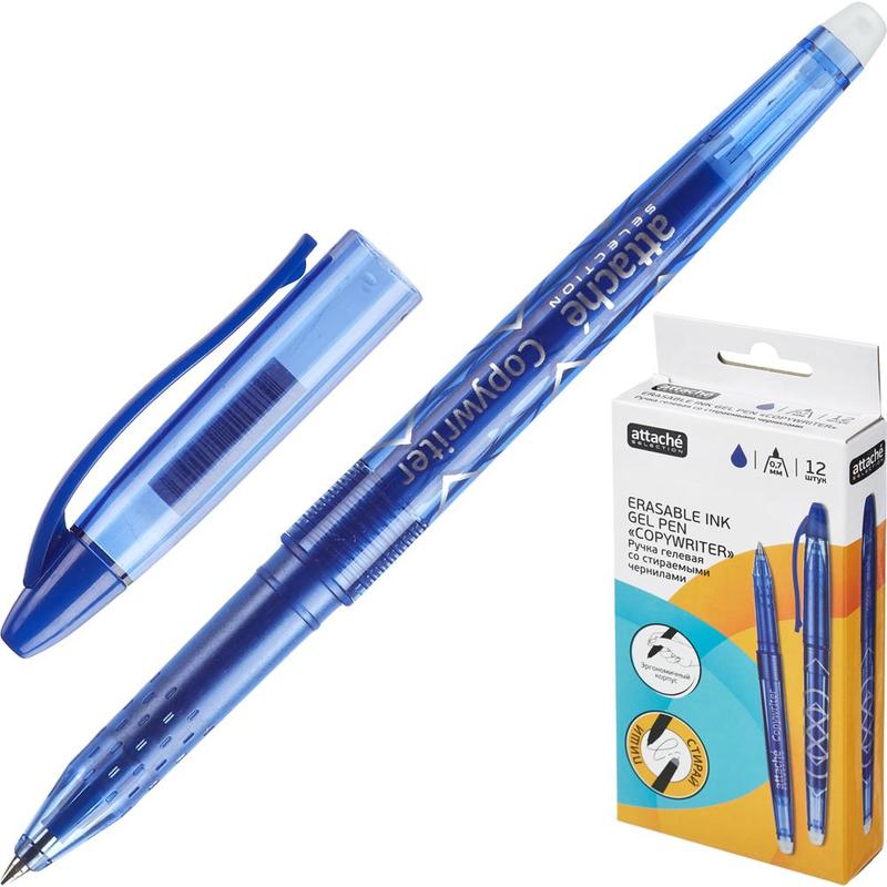 Ручка гелевая Attache Selection KO_737241, синяя, 0,7 мм, 1 шт.