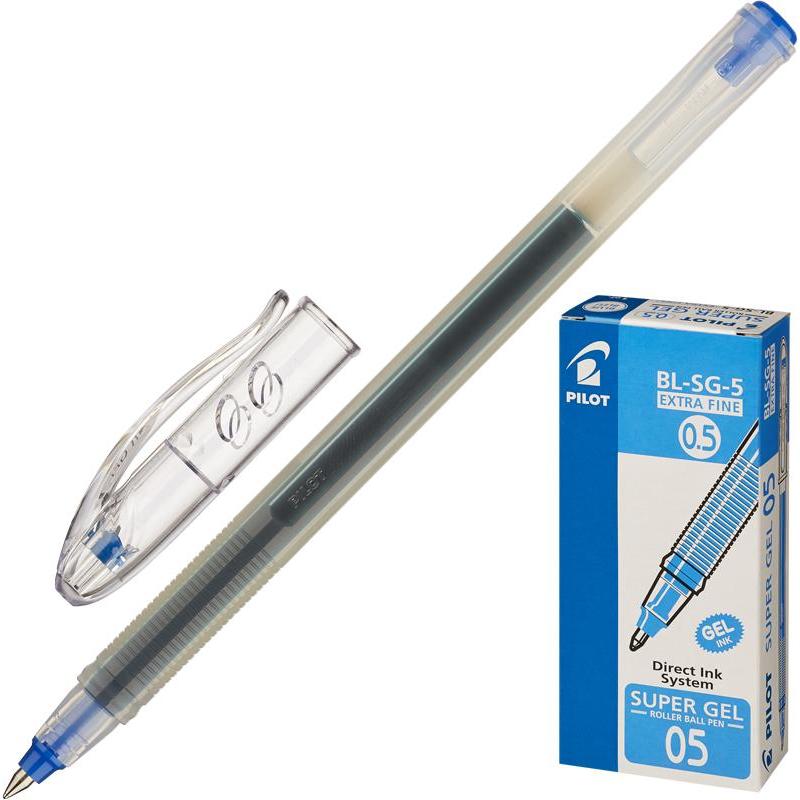 Ручка гелевая Pilot BL-SG5, синяя, 0,5 мм, 1 шт.