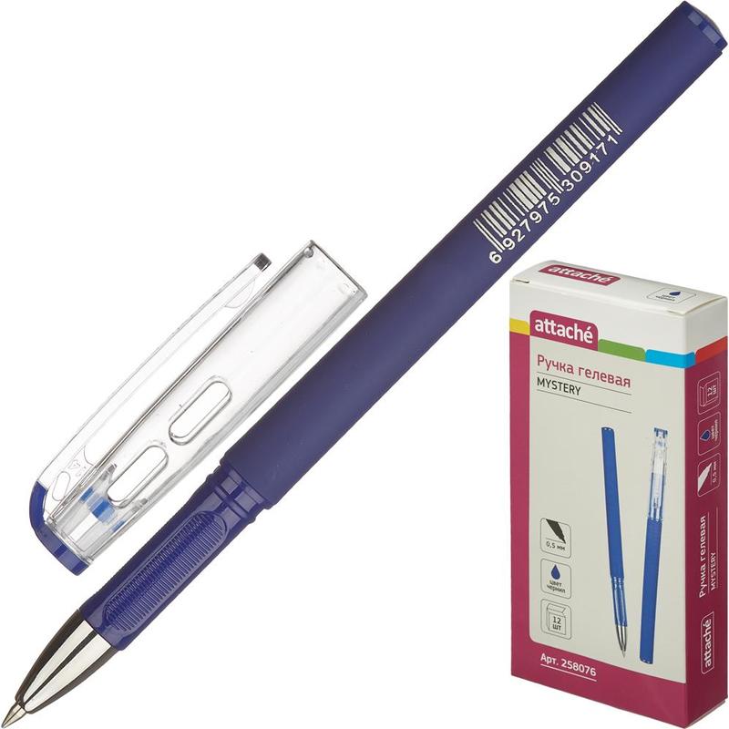 Ручка гелевая Attache Mystery G-5680, синяя, 1 мм, 1 шт.