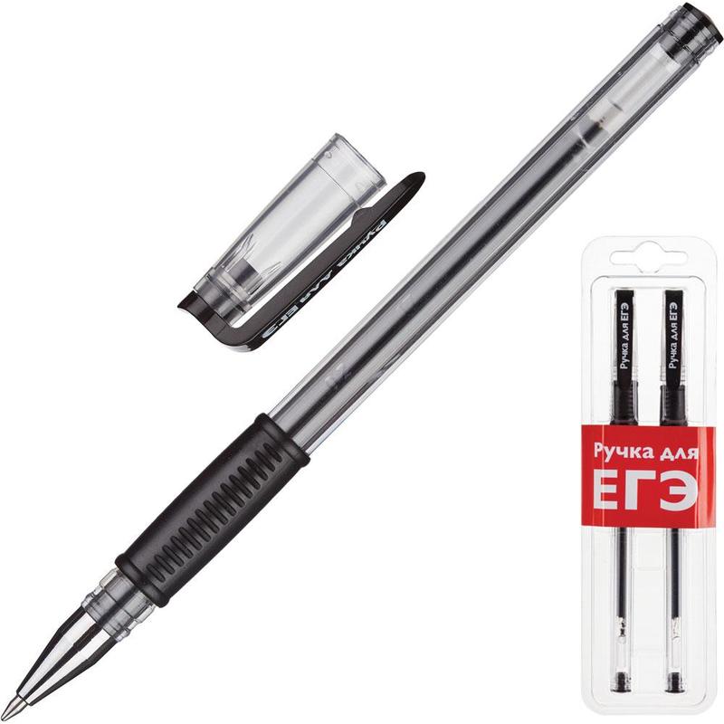 фото Ручка гелевая набор для егэ, 2 ручки с резин.гриппом, 03088888 malungma
