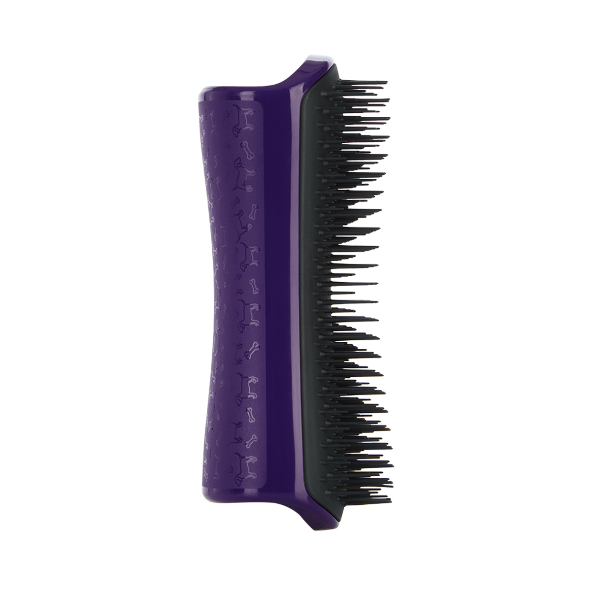 фото Расческа для вычесывания шерсти pet teezer de-shedding & dog grooming brush purple & grey