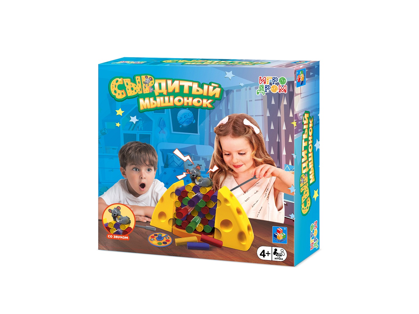 

Настольная игра 1toy Т16689 Игродром СЫРдитый мышонок