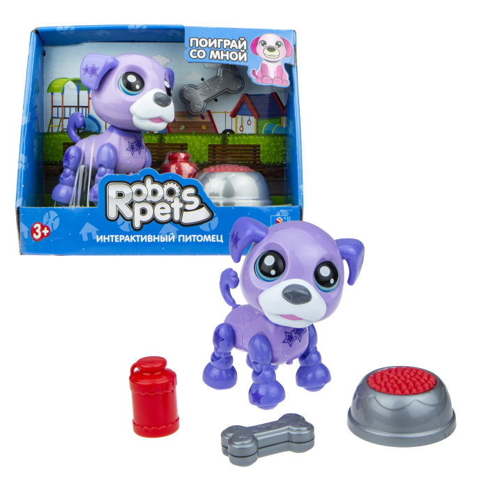 

RoboPets 1 TOY Т16939 Озорной щенок, фиолетовый