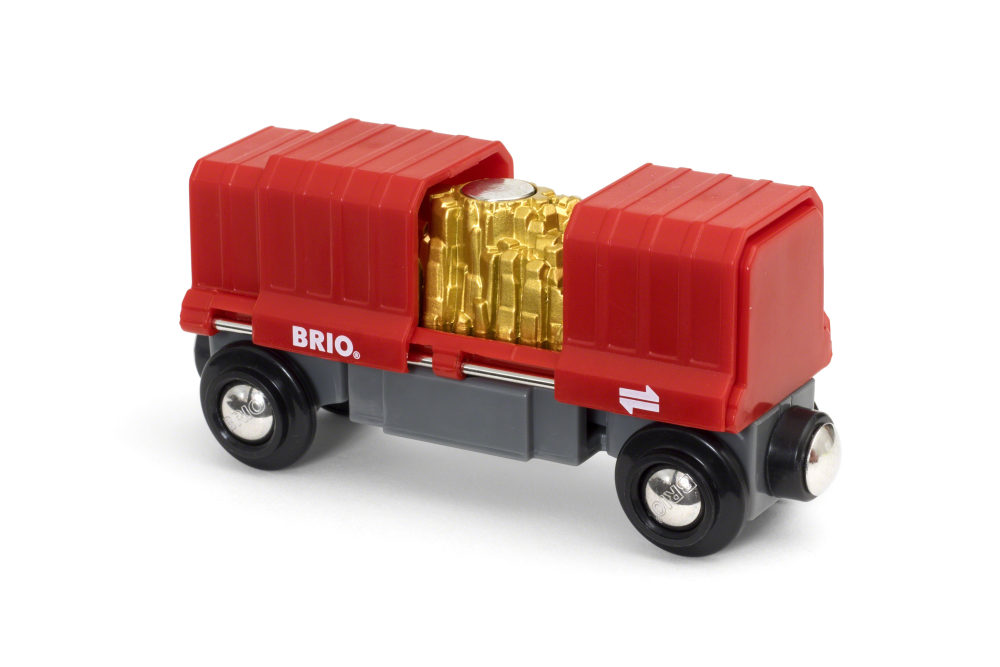 фото Игровой набор 1 toy 33938 brio грузовой вагончик с золотом, 2 детали