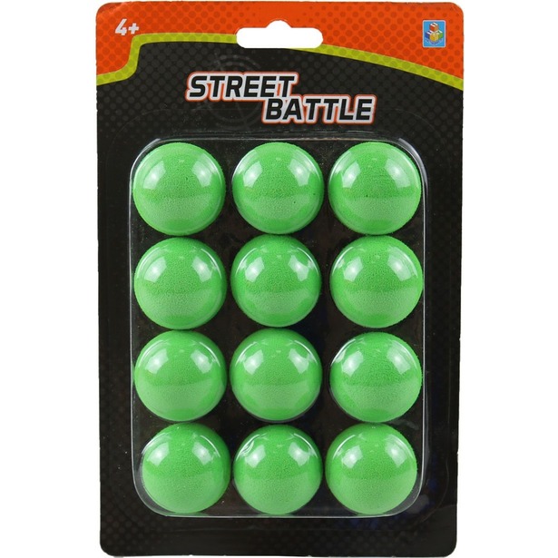 Игрушечные шарики 1toy Т13650 для Street Battle, 12 шариков 3,4 см