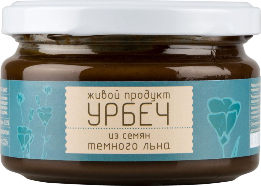 

Урбеч Живой продукт из семян темного льна 225 г
