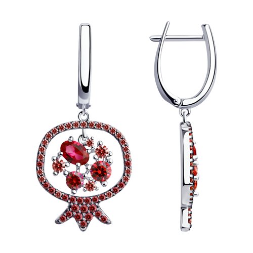 

Серьги женские из серебра SOKOLOV 94023785, корунд/фианит, 94023785