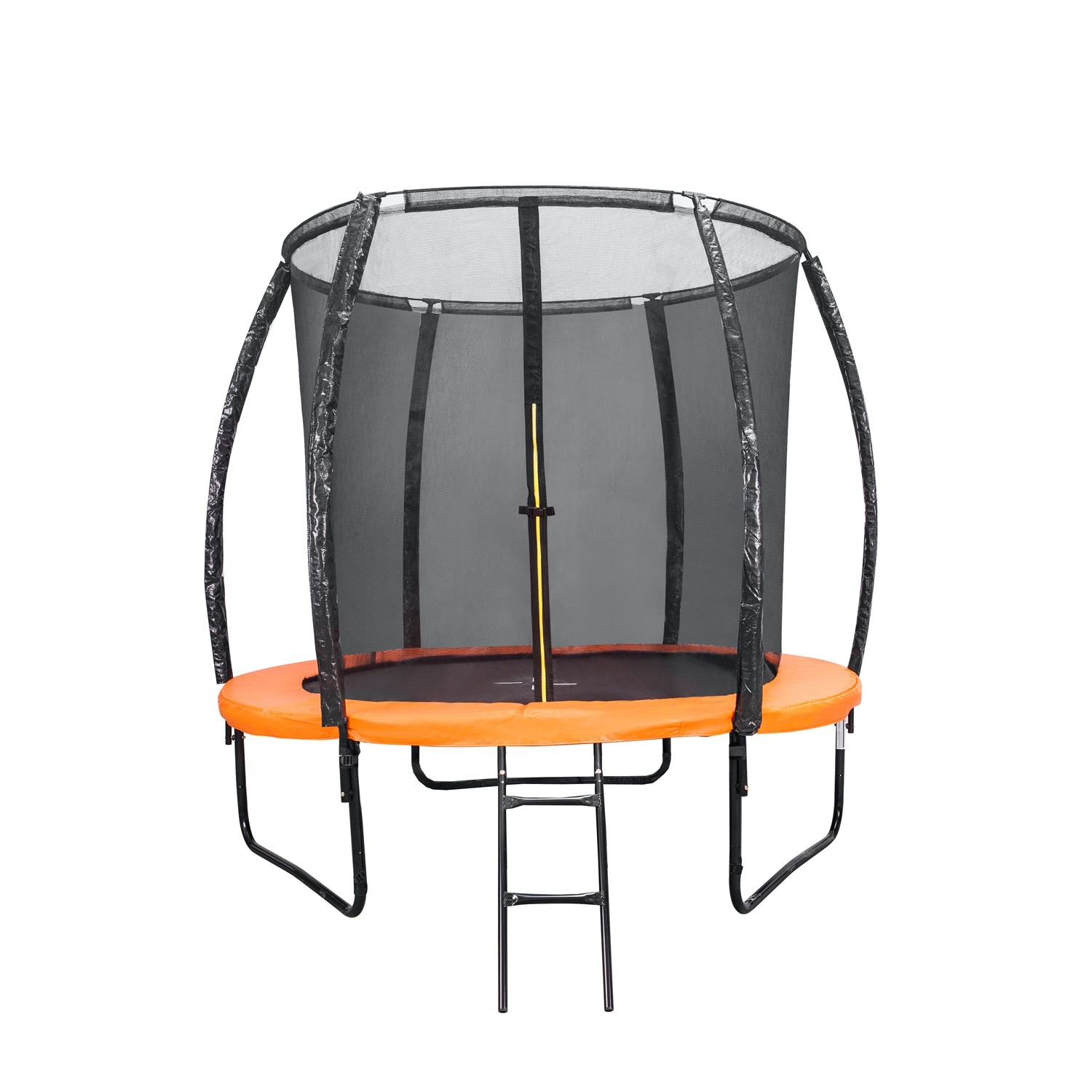 фото Батут dfc trampoline kengoo ii с сеткой и лестницей 152 см, оранжевый