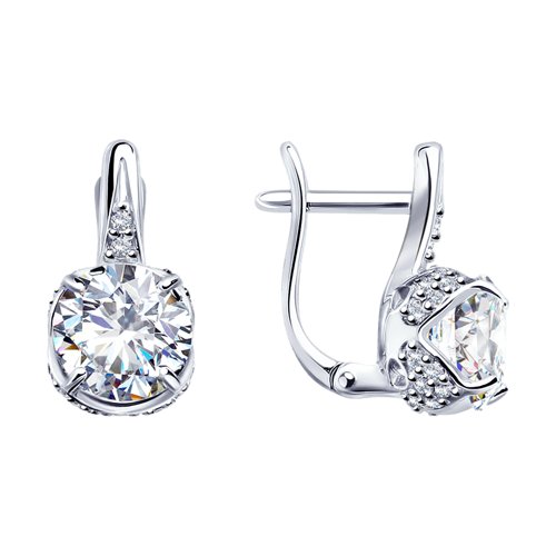 

Серьги из серебра SOKOLOV 94023250, фианит, 94023250