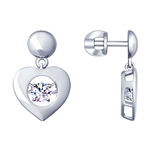 

Серьги женские из серебра SOKOLOV 94022957, фианит, 94022957