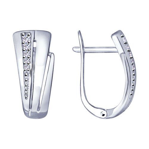 

Серьги из серебра SOKOLOV 94022835, фианит, 94022835